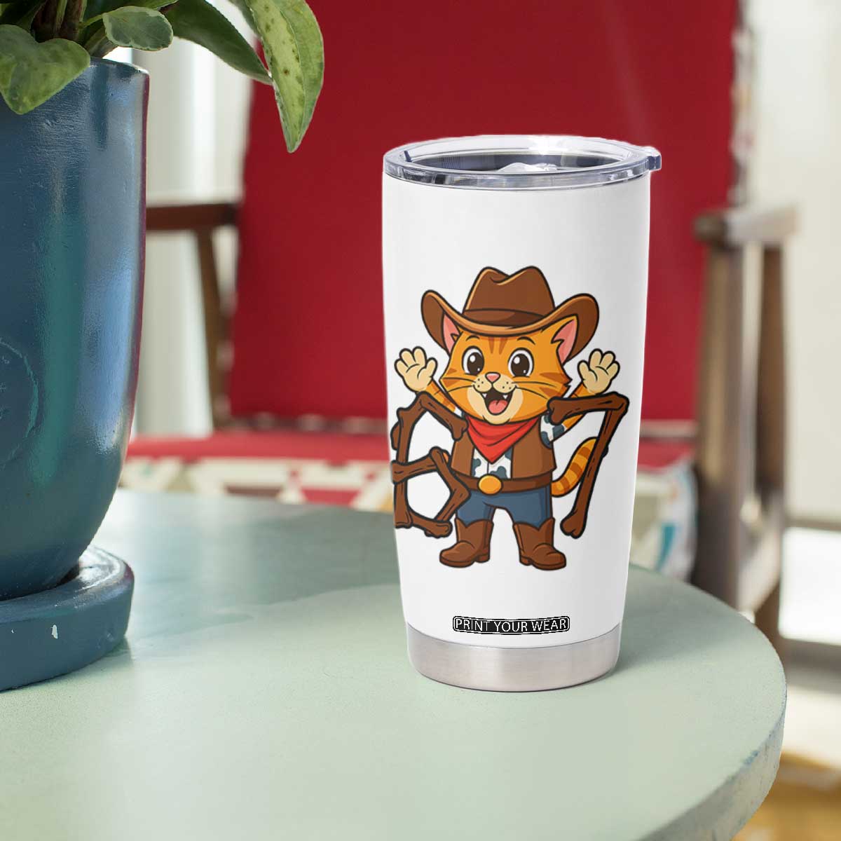 Funny Six Seven Meme Cowcat Tumbler Cup Gen Alpha Slang Gift TS12 Print Your Wear