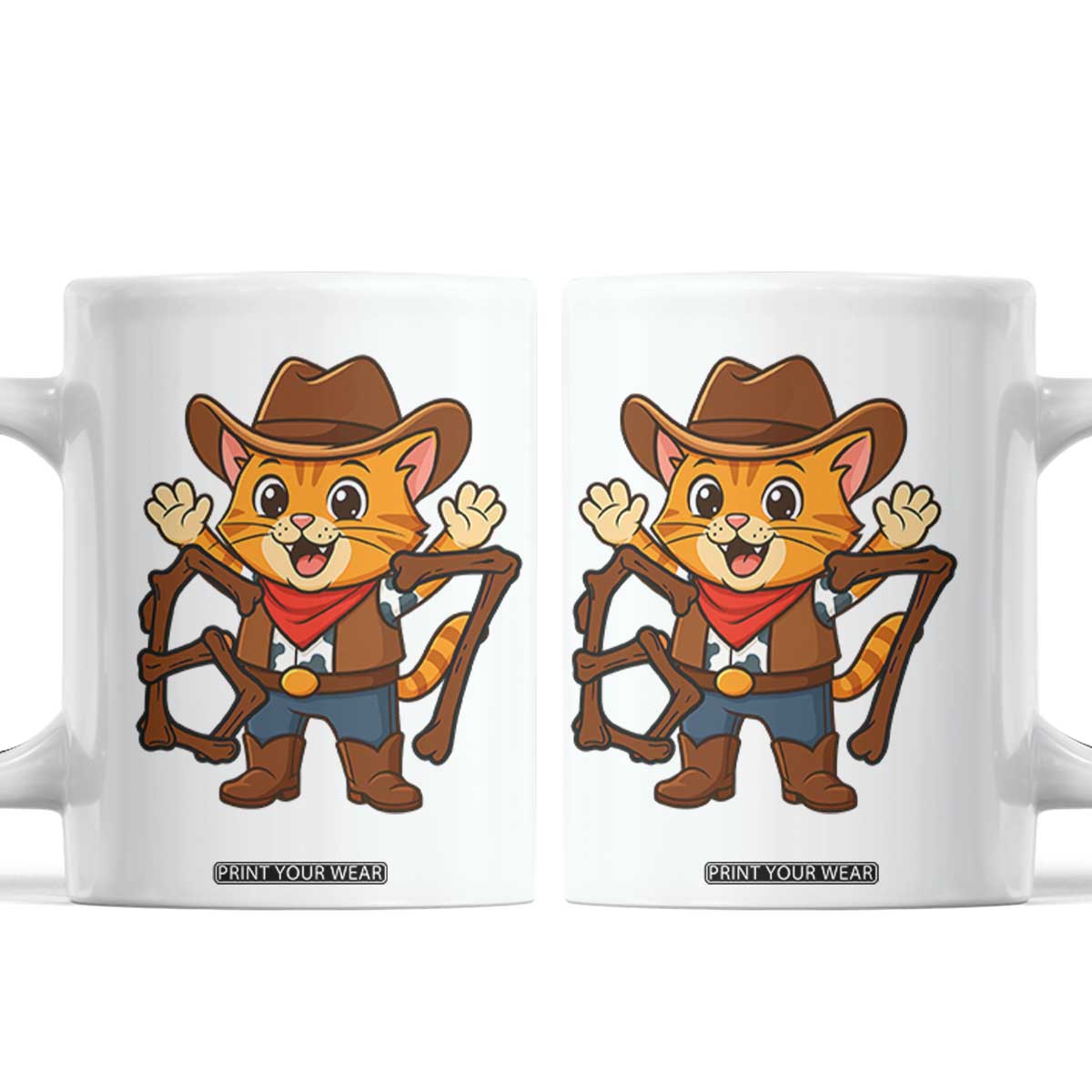 Funny Six Seven Meme Cowcat Coffee Mug Gen Alpha Slang Gift TS12 White Print Your Wear