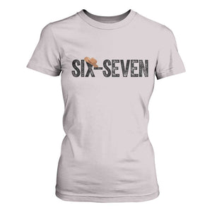 Six Seven Meme Gen Alpha Cowboy Hat T Shirt For Women Funny Western Gift TS12 Ice Gray Print Your Wear