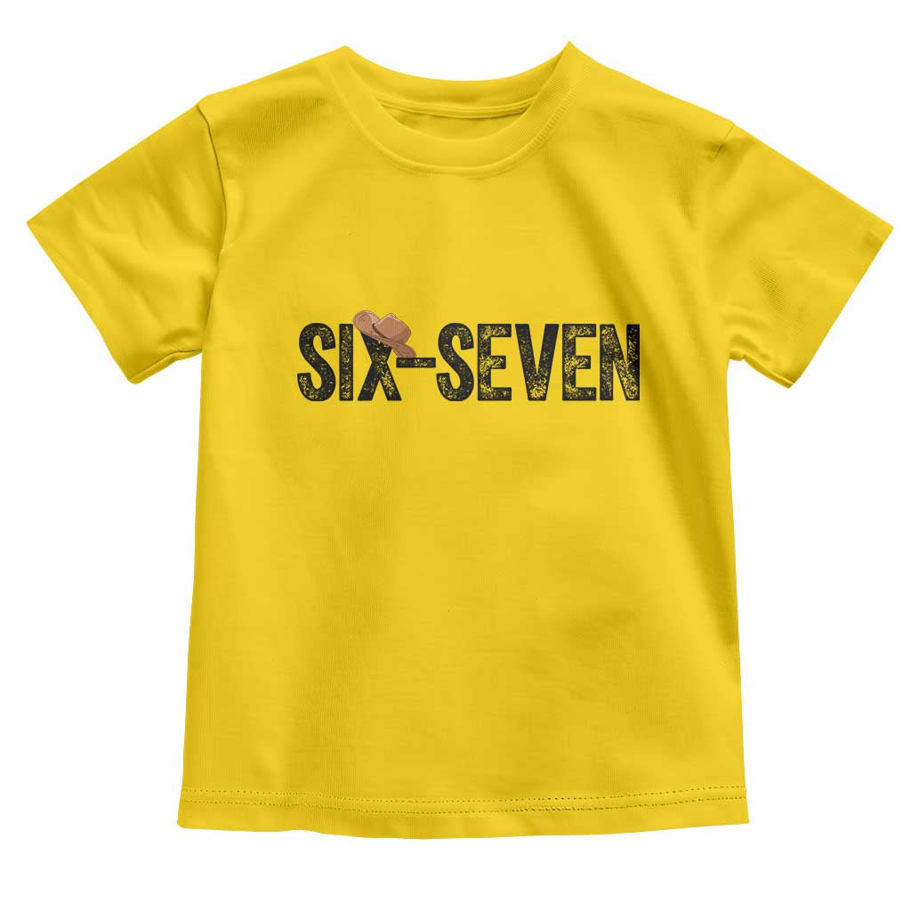 Six Seven Meme Gen Alpha Cowboy Hat Toddler T Shirt Funny Western Gift TS12 Daisy Print Your Wear
