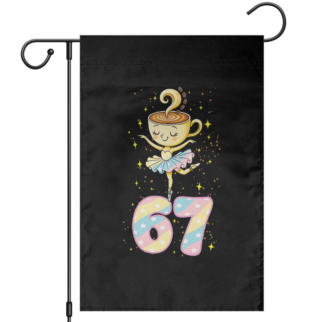 Funny Ballerina Cappuccina Ballet Six Seven Garden Flag Brainrot Meme Pastel Gift TS12 Black Print Your Wear