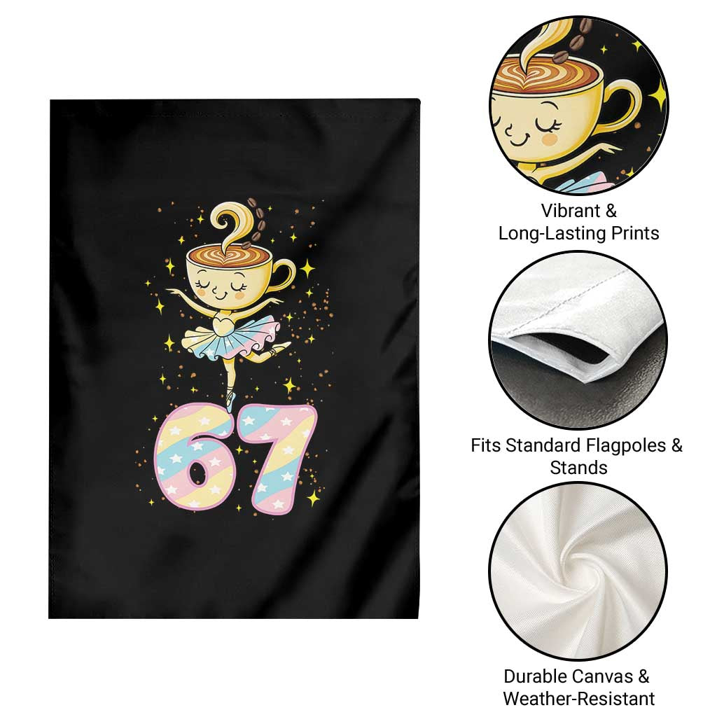 Funny Ballerina Cappuccina Ballet Six Seven Garden Flag Brainrot Meme Pastel Gift TS12 Print Your Wear