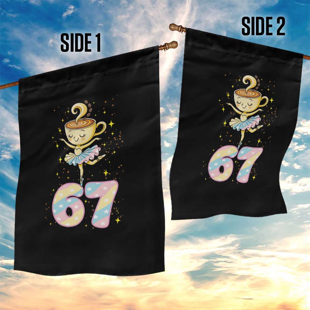 Funny Ballerina Cappuccina Ballet Six Seven Garden Flag Brainrot Meme Pastel Gift TS12 Print Your Wear
