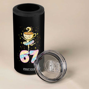 Funny Ballerina Cappuccina Ballet Six Seven 4 in 1 Can Cooler Tumbler Brainrot Meme Pastel Gift TS12 Print Your Wear