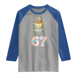 Funny Ballerina Cappuccina Ballet Six Seven Raglan Shirt Brainrot Meme Pastel Gift TS12 Sport Gray Royal Print Your Wear