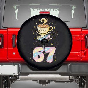 Funny Ballerina Cappuccina Ballet Six Seven Spare Tire Cover Brainrot Meme Pastel Gift TS12 Black Print Your Wear