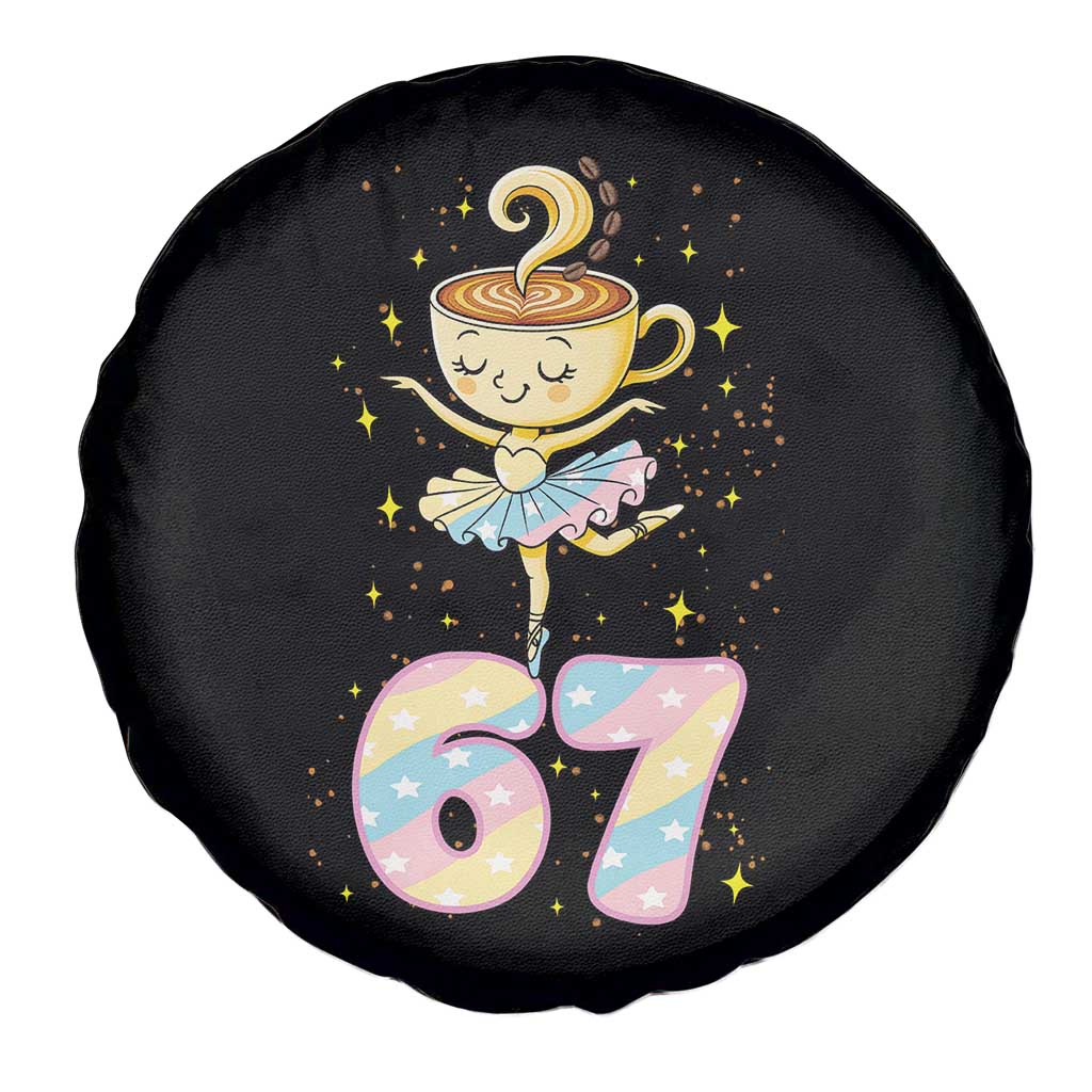 Funny Ballerina Cappuccina Ballet Six Seven Spare Tire Cover Brainrot Meme Pastel Gift TS12 Print Your Wear