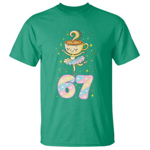 Funny Ballerina Cappuccina Ballet Six Seven T Shirt Brainrot Meme Pastel Gift TS12 Irish Green Print Your Wear