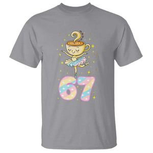 Funny Ballerina Cappuccina Ballet Six Seven T Shirt Brainrot Meme Pastel Gift TS12 Sport Gray Print Your Wear