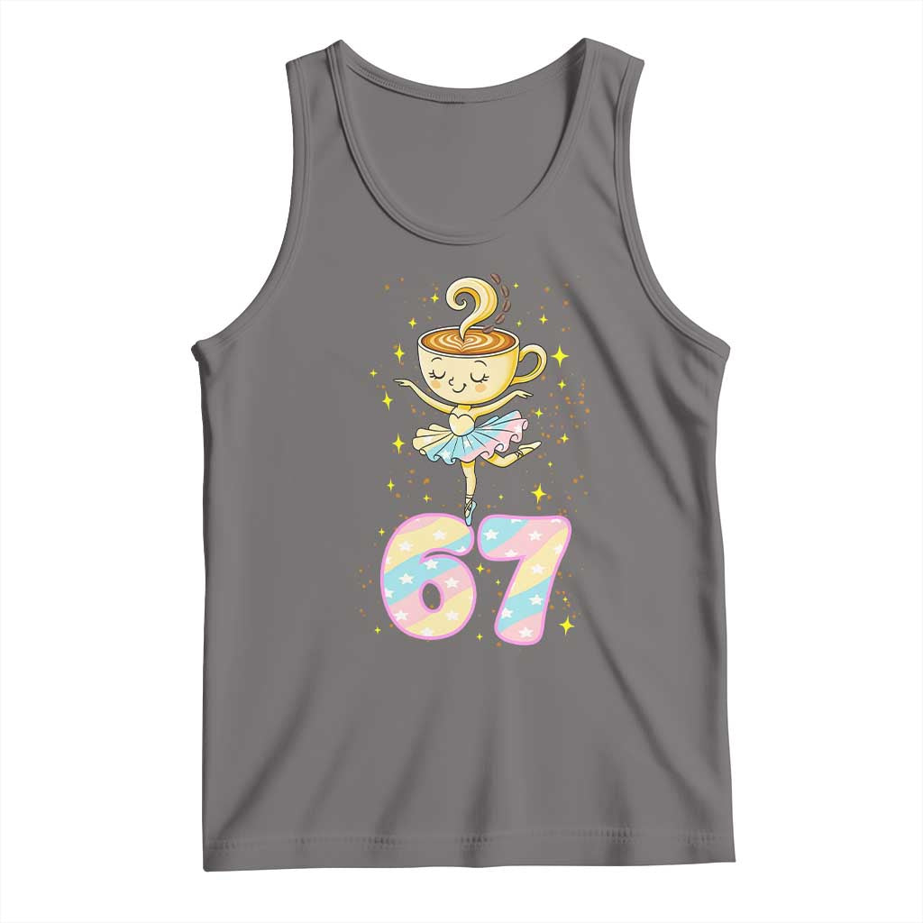 Funny Ballerina Cappuccina Ballet Six Seven Tank Top Brainrot Meme Pastel Gift TS12 Deep Heather Print Your Wear
