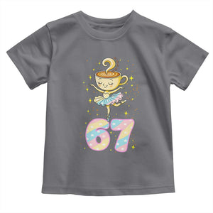 Funny Ballerina Cappuccina Ballet Six Seven Toddler T Shirt Brainrot Meme Pastel Gift TS12 Charcoal Print Your Wear