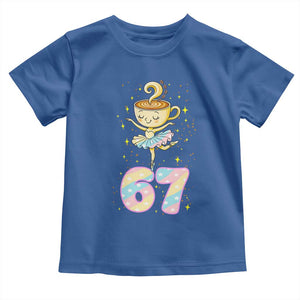 Funny Ballerina Cappuccina Ballet Six Seven Toddler T Shirt Brainrot Meme Pastel Gift TS12 Royal Blue Print Your Wear