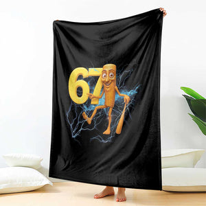 Tung Tung Sahur Six Seven Meme Throw Blanket Funny Gen Z Alpha Gift TS12 Print Your Wear