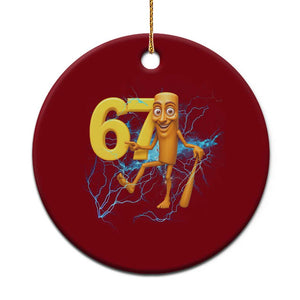 Tung Tung Sahur Six Seven Meme Ceramic Ornament Funny Gen Z Alpha Gift TS12 1pc Red Print Your Wear