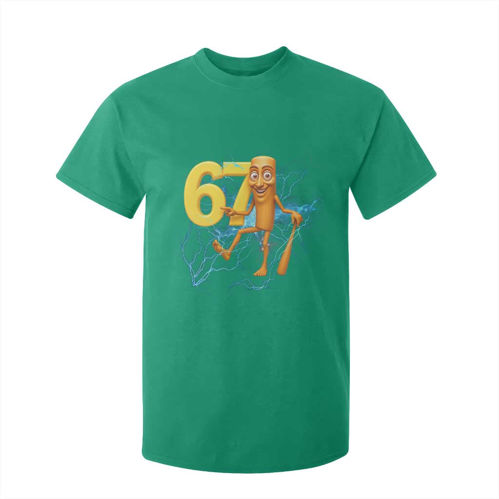 Tung Tung Sahur Six Seven Meme T Shirt For Kid Funny Gen Z Alpha Gift TS12 Irish Green Print Your Wear