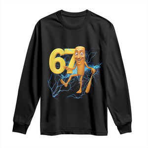 Tung Tung Sahur Six Seven Meme Long Sleeve Shirt Funny Gen Z Alpha Gift TS12 Black Print Your Wear