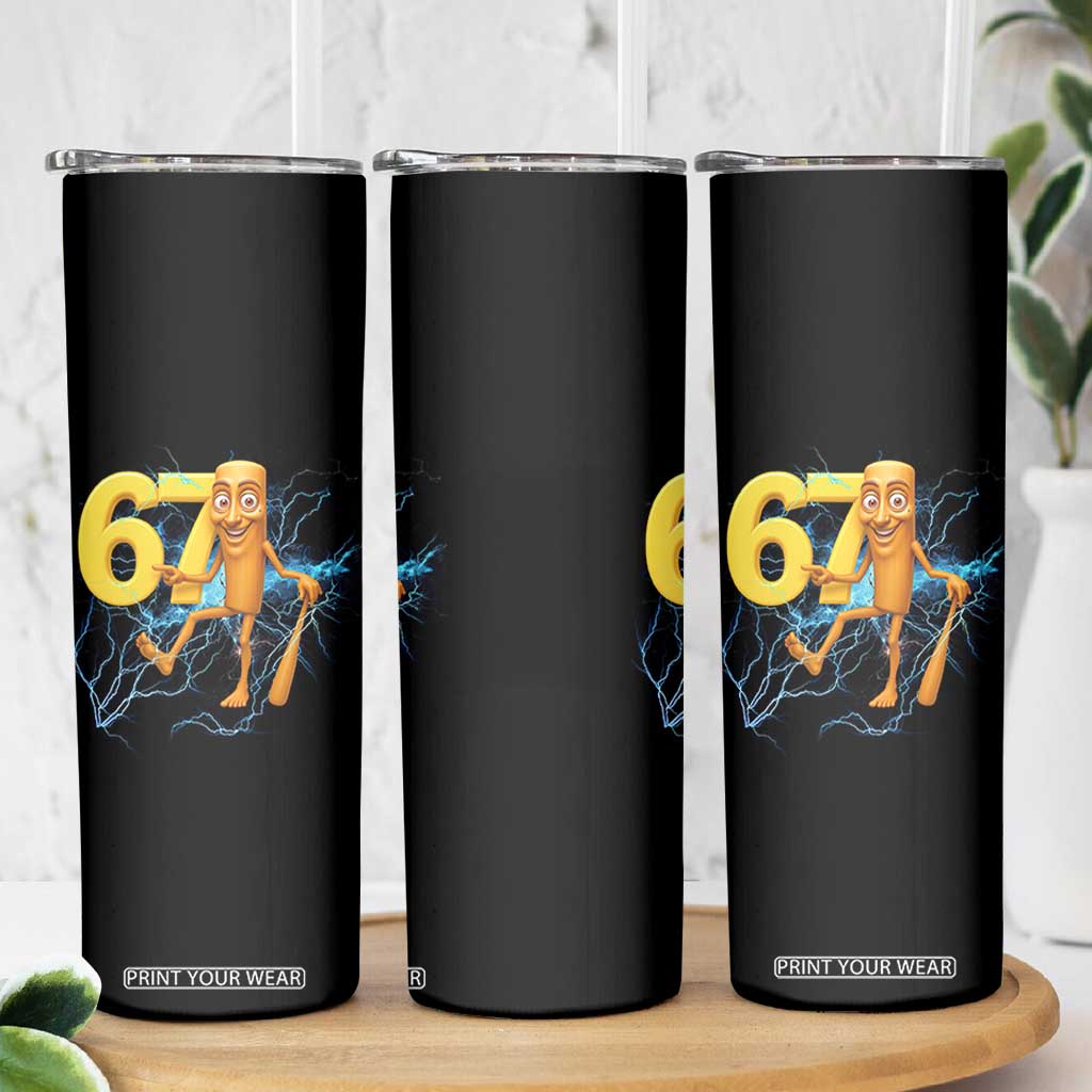 Tung Tung Sahur Six Seven Meme Skinny Tumbler Funny Gen Z Alpha Gift TS12 Print Your Wear