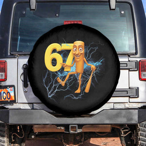 Tung Tung Sahur Six Seven Meme Spare Tire Cover Funny Gen Z Alpha Gift TS12 No hole Black Print Your Wear