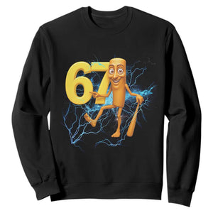 Tung Tung Sahur Six Seven Meme Sweatshirt Funny Gen Z Alpha Gift TS12 Black Print Your Wear