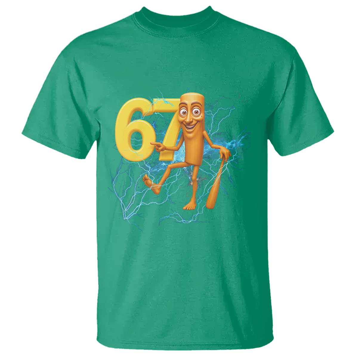 Tung Tung Sahur Six Seven Meme T Shirt Funny Gen Z Alpha Gift TS12 Irish Green Print Your Wear