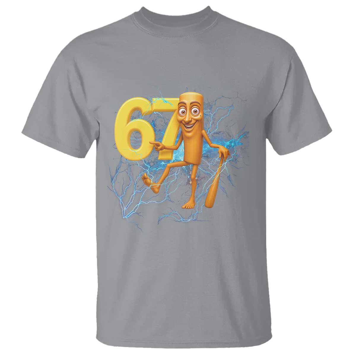 Tung Tung Sahur Six Seven Meme T Shirt Funny Gen Z Alpha Gift TS12 Sport Gray Print Your Wear