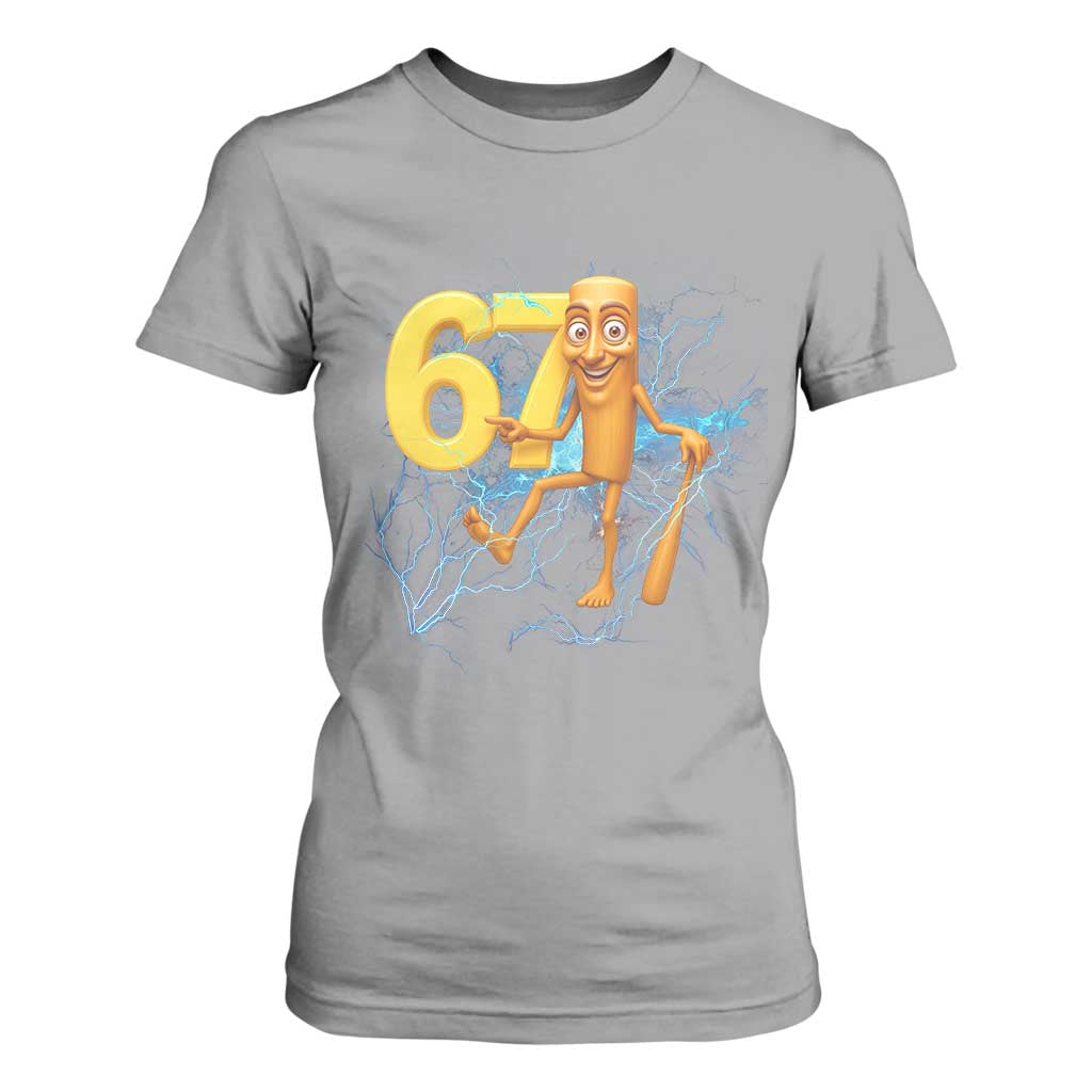 Tung Tung Sahur Six Seven Meme T Shirt For Women Funny Gen Z Alpha Gift TS12 Sport Gray Print Your Wear