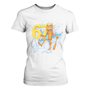 Tung Tung Sahur Six Seven Meme T Shirt For Women Funny Gen Z Alpha Gift TS12 White Print Your Wear