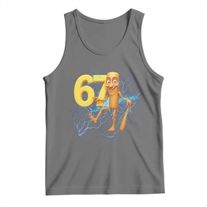 Tung Tung Sahur Six Seven Meme Tank Top Funny Gen Z Alpha Gift TS12 Black Heather Print Your Wear