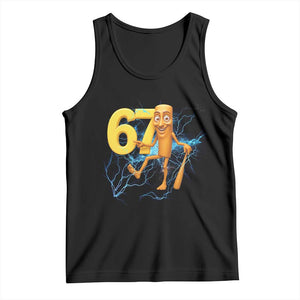Tung Tung Sahur Six Seven Meme Tank Top Funny Gen Z Alpha Gift TS12 Black Print Your Wear