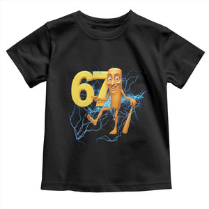 Tung Tung Sahur Six Seven Meme Toddler T Shirt Funny Gen Z Alpha Gift TS12 Black Print Your Wear