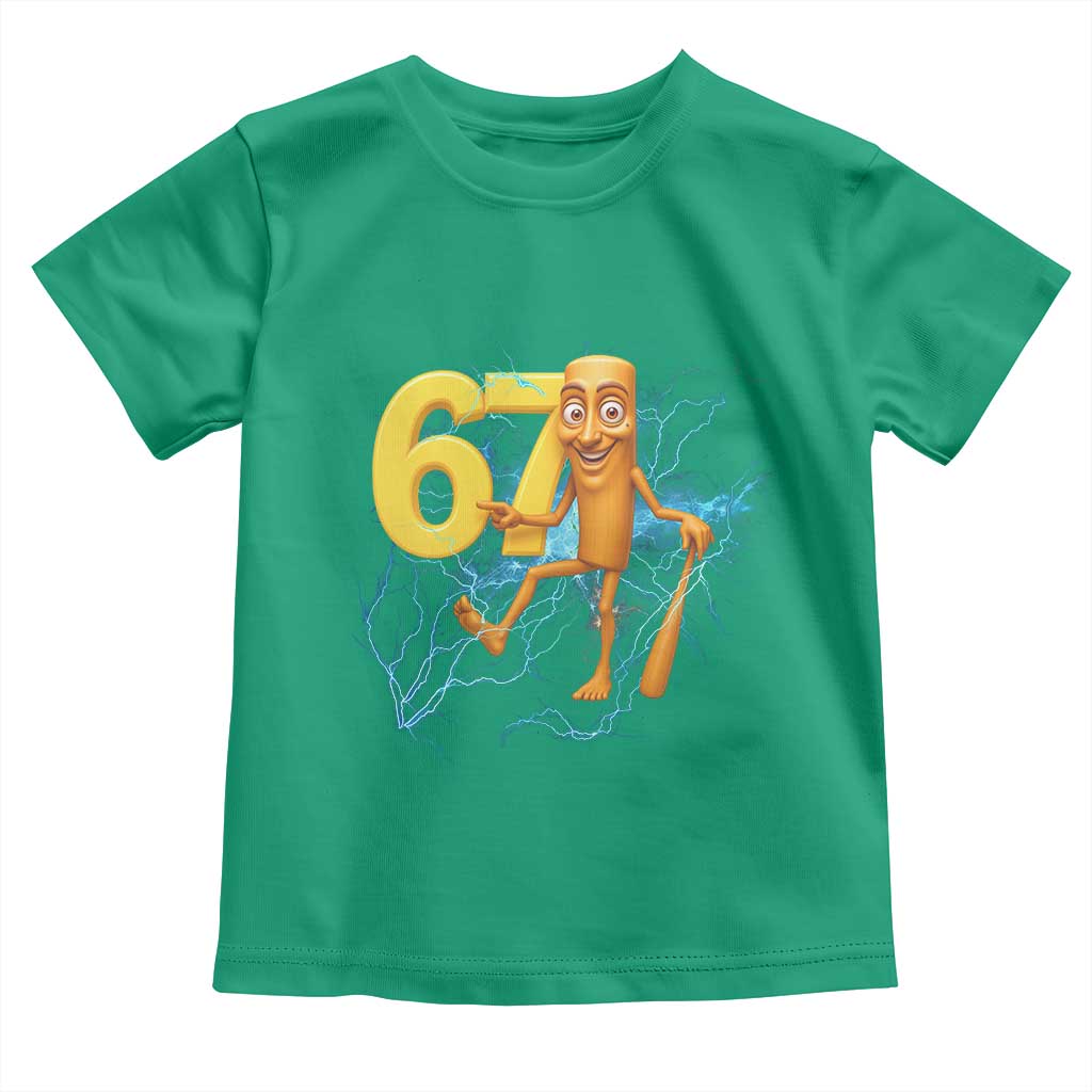 Tung Tung Sahur Six Seven Meme Toddler T Shirt Funny Gen Z Alpha Gift TS12 Irish Green Print Your Wear