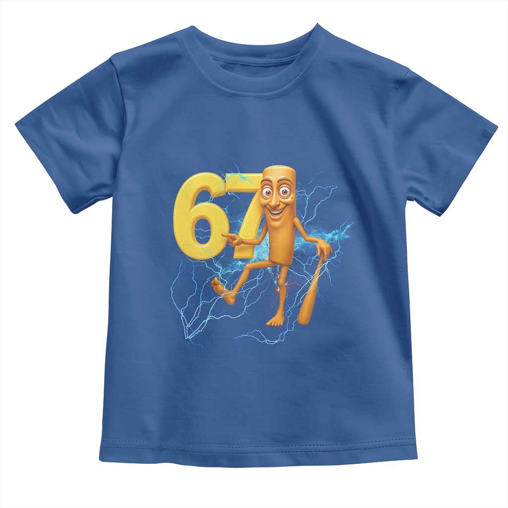 Tung Tung Sahur Six Seven Meme Toddler T Shirt Funny Gen Z Alpha Gift TS12 Royal Blue Print Your Wear