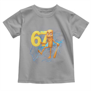 Tung Tung Sahur Six Seven Meme Toddler T Shirt Funny Gen Z Alpha Gift TS12 Sport Gray Print Your Wear