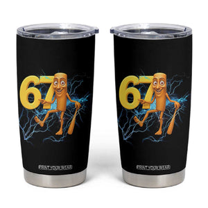 Tung Tung Sahur Six Seven Meme Tumbler Cup Funny Gen Z Alpha Gift TS12 Black Print Your Wear
