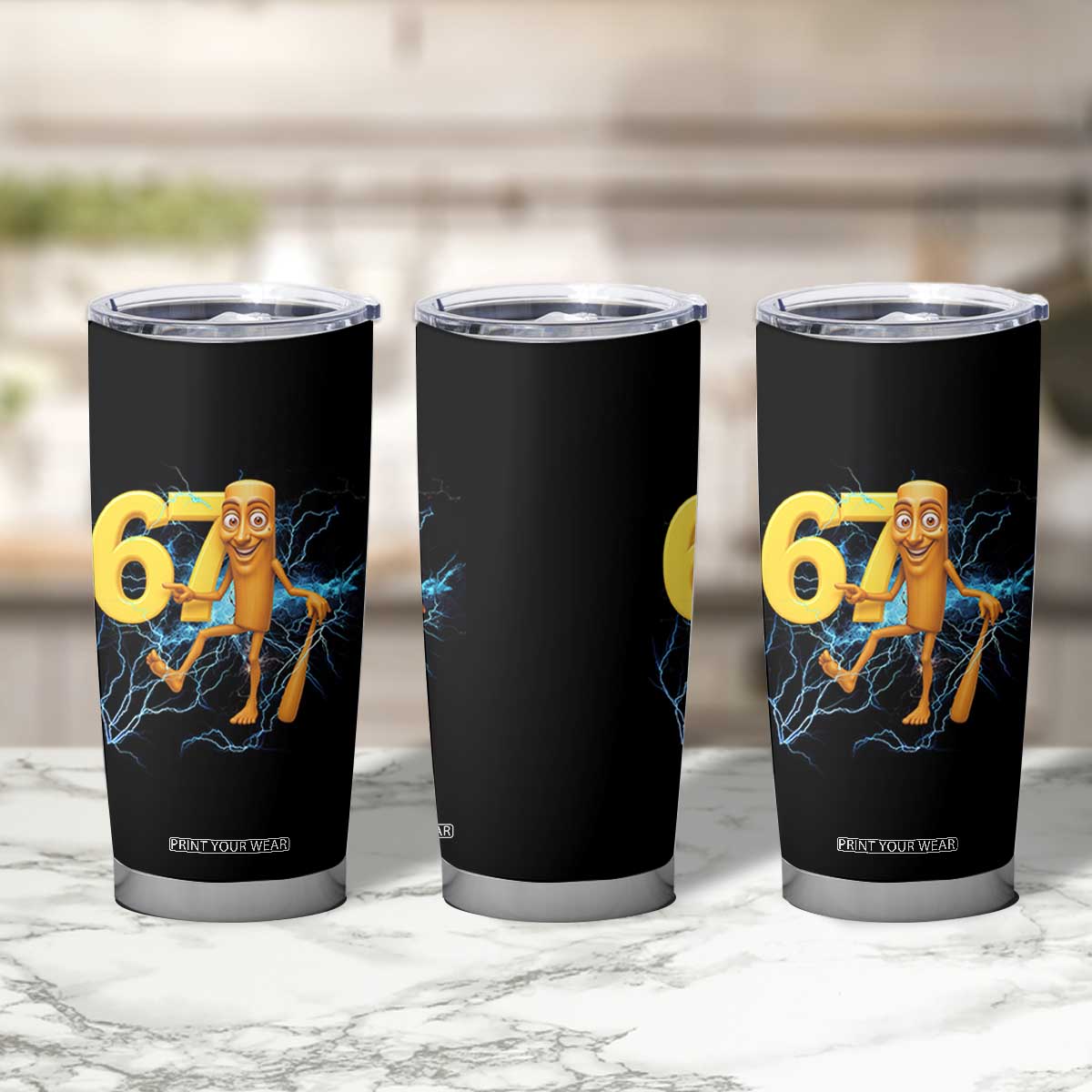 Tung Tung Sahur Six Seven Meme Tumbler Cup Funny Gen Z Alpha Gift TS12 Print Your Wear