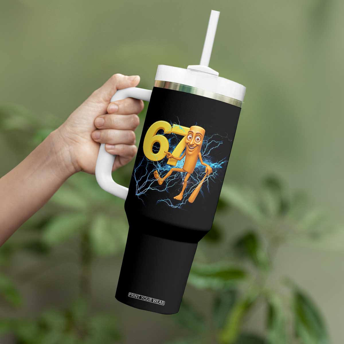 Tung Tung Sahur Six Seven Meme Tumbler With Handle Funny Gen Z Alpha Gift TS12 Print Your Wear
