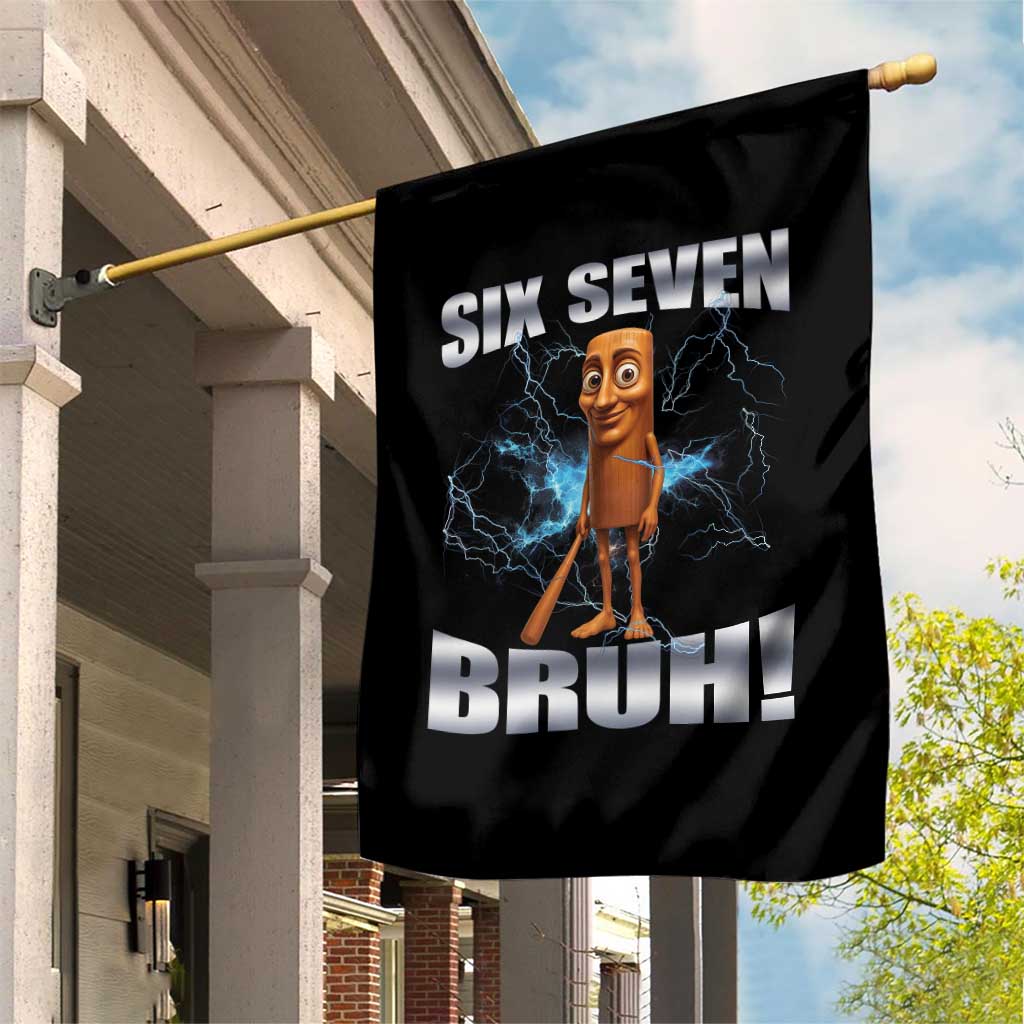 Tung Tung Sahur Six Seven Meme Garden Flag Funny 67 Gen Alpha Gift TS12 Print Your Wear