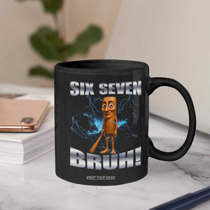 Tung Tung Sahur Six Seven Meme Coffee Mug Funny 67 Gen Alpha Gift TS12 Print Your Wear