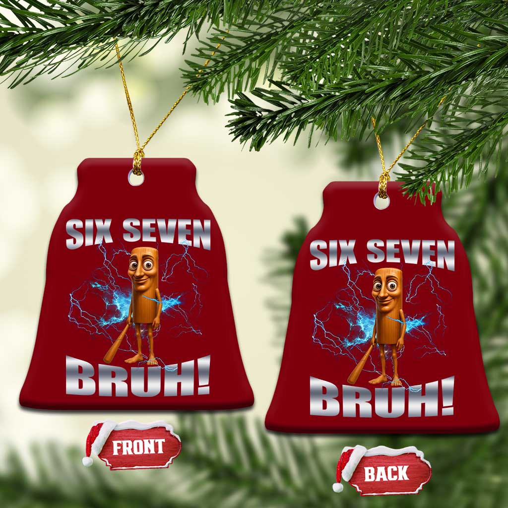 Tung Tung Sahur Six Seven Meme Ceramic Ornament Funny 67 Gen Alpha Gift TS12 Print Your Wear