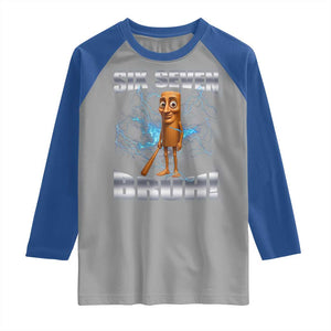 Tung Tung Sahur Six Seven Meme Raglan Shirt Funny 67 Gen Alpha Gift TS12 Sport Gray Royal Print Your Wear