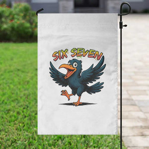 Funny Raven Six Seven Meme Trending Gift Garden Flag TS12 Print Your Wear