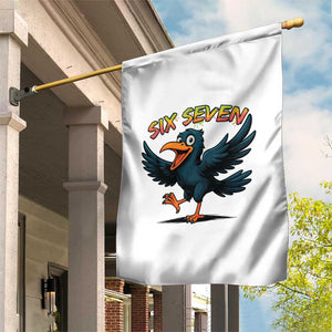 Funny Raven Six Seven Meme Trending Gift Garden Flag TS12 Print Your Wear