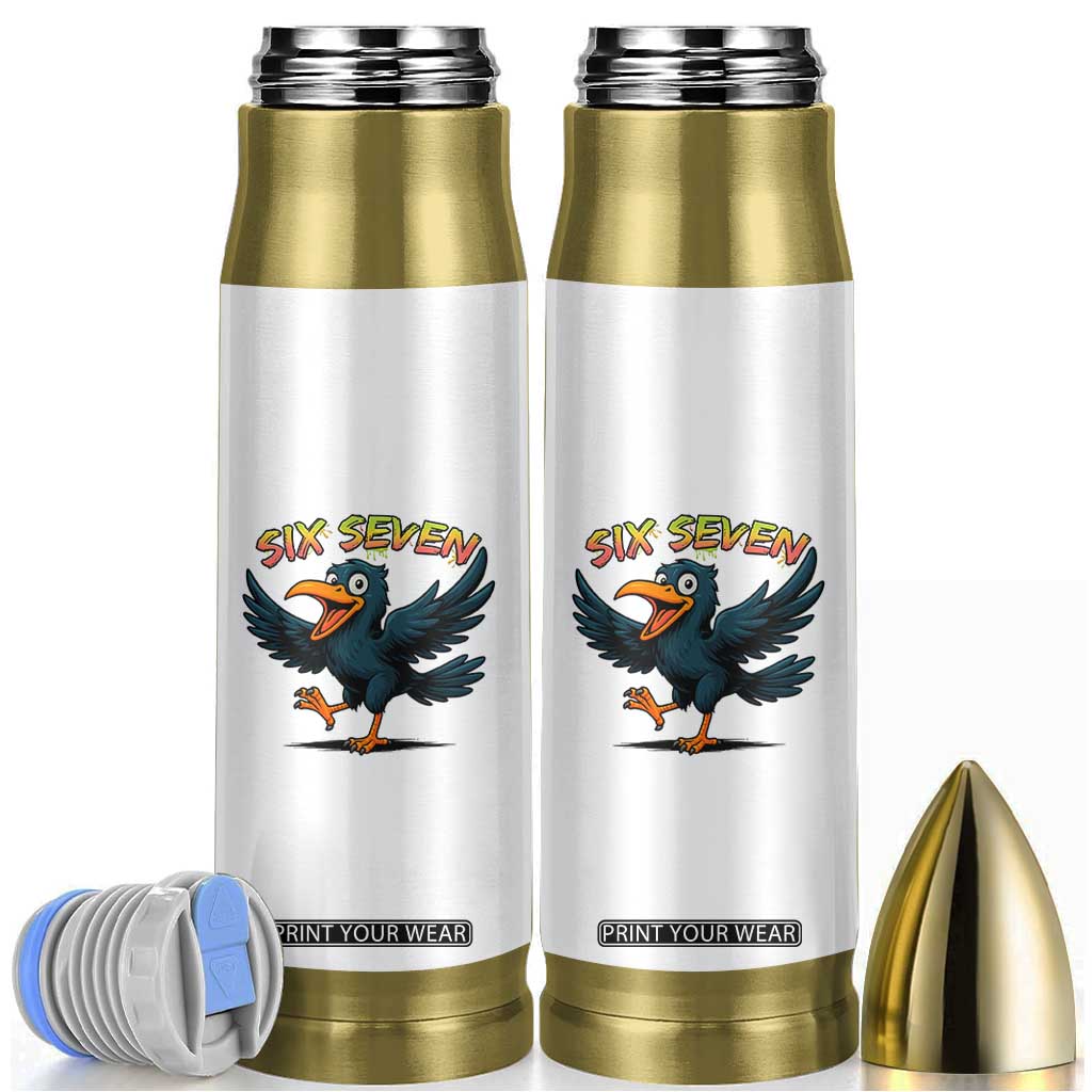 Funny Raven Six Seven Meme Trending Gift Bullet Tumbler TS12 White Print Your Wear