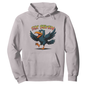 Funny Raven Six Seven Meme Trending Gift Hoodie TS12 Ice Gray Print Your Wear
