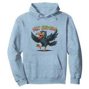 Funny Raven Six Seven Meme Trending Gift Hoodie TS12 Light Blue Print Your Wear