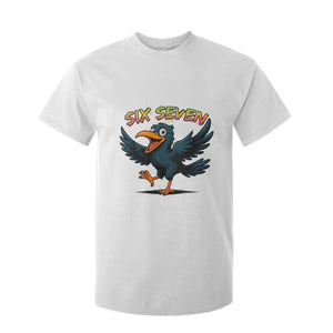 Funny Raven Six Seven Meme Trending Gift T Shirt For Kid TS12 White Print Your Wear