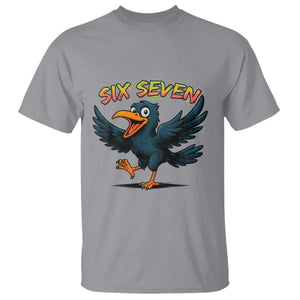 Funny Raven Six Seven Meme Trending Gift T Shirt TS12 Sport Gray Print Your Wear