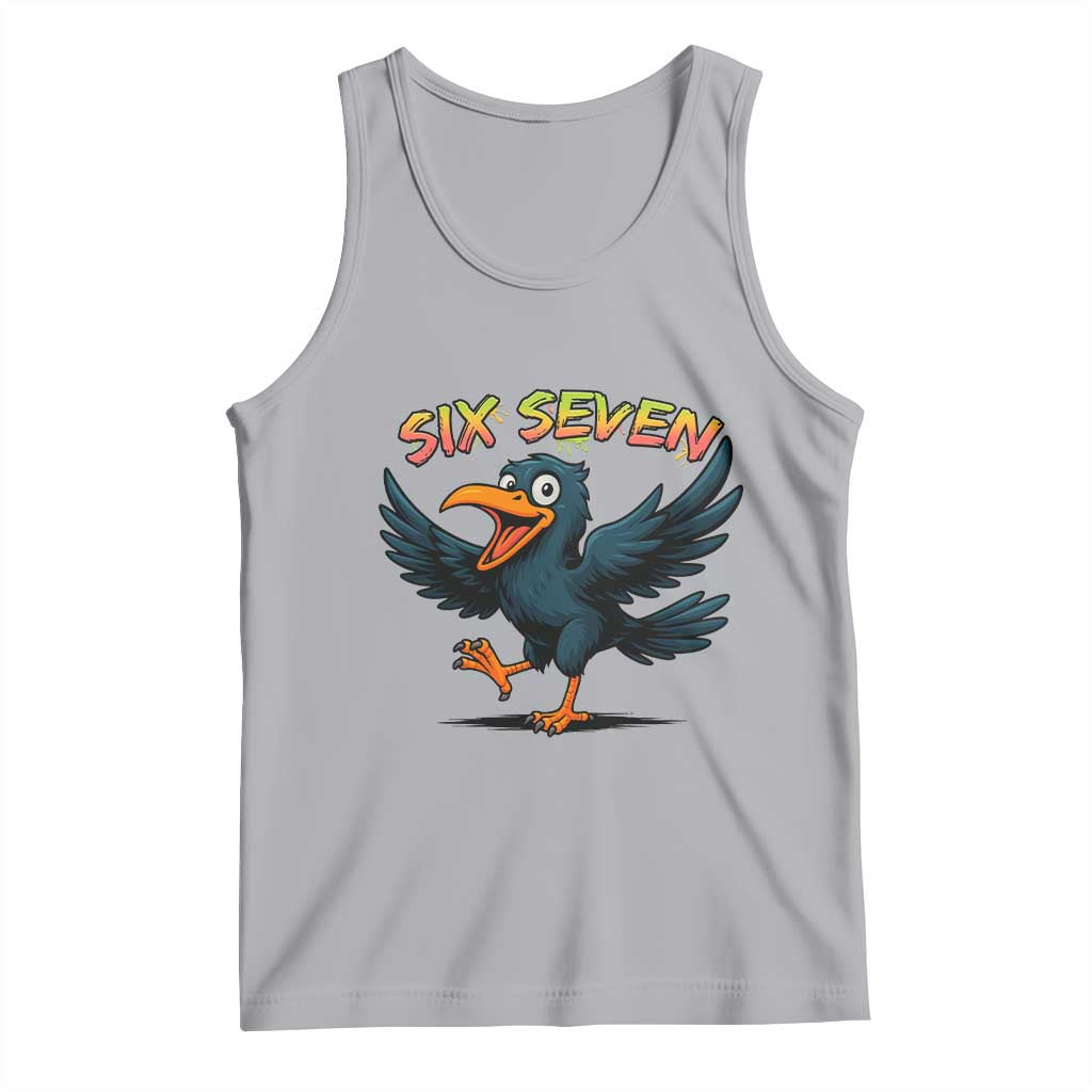 Funny Raven Six Seven Meme Trending Gift Tank Top TS12 Athletic Heather Print Your Wear