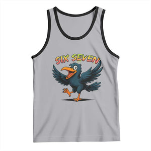 Funny Raven Six Seven Meme Trending Gift Tank Top TS12 Athletic Heather Black Print Your Wear