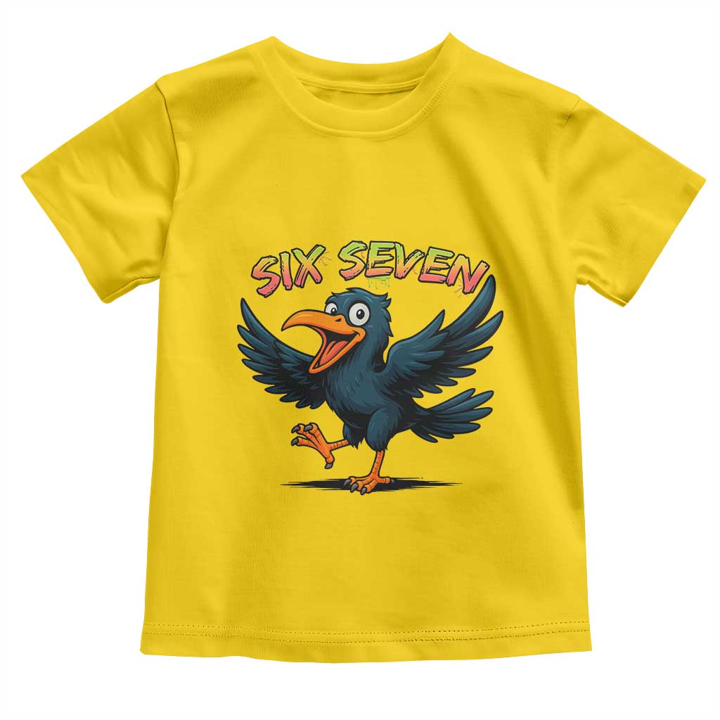 Funny Raven Six Seven Meme Trending Gift Toddler T Shirt TS12 Daisy Print Your Wear